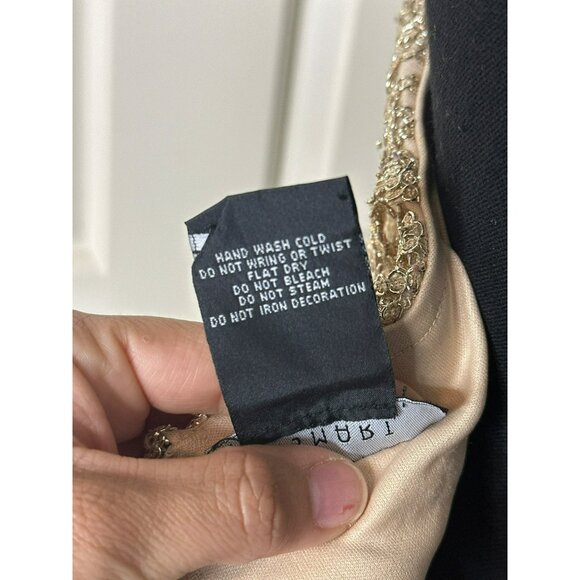 VTG B. Smart Evening Gown High-Low Hem Selena Vibes Y2K Halter Neck Intricate - Picture 6 of 14